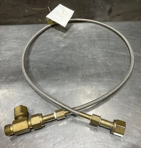 Western Enterprises Teflonschlauch Zopfbaugruppe mit CGA-540 Anschlüssen 56" lang - Bild 1 von 11