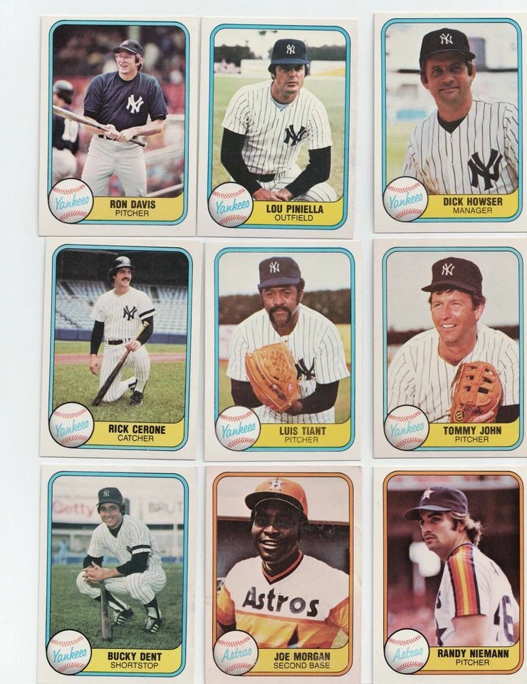 Fleer Baseball 1981 completa tu conjunto 1-250 Foto 1 de 1