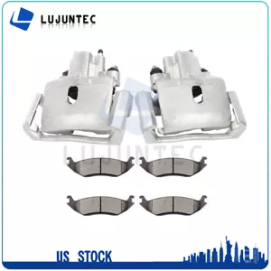 Brake Calipers And Brake Ceramic Pads Rear For 2005-2010 Dodge Ram 1500 - Picture 1 of 8
