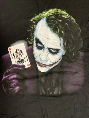 Camisa The Joker Heath Ledger The Dark Knight 2008 negra L Batman DC Foto 1 de 4