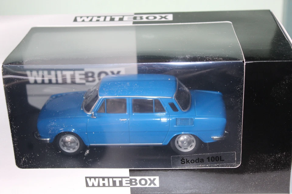 WHITEBOX 1:24 SKODA 100L - BLUE 1974 WB124107 - Image 1 of 1