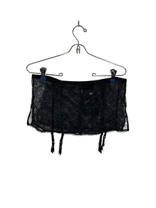 Seduction by Frederick’s of Hollywood Black Lace Skirt With Garter Attachments - Picture 1 of 7