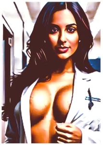 JIYA - Beautiful Busty Curvy Woman * Custom ACEO * Fun Novelty * Art Card - Picture 1 of 2
