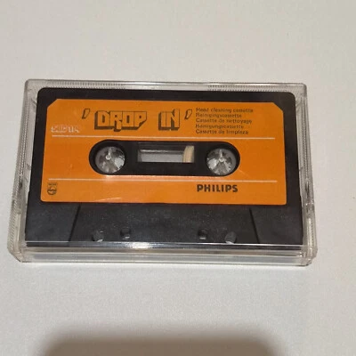 PHILIPS DROP IN HEAD CLEANER AUDIO CASSETTE NEW BUT NOT SEALED - Image 1 of 4