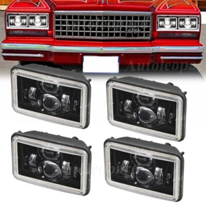 4x DOT 4x6" LED Headlights Hi/Lo Sealed Beam For 1980-1988 Chevrolet Monte Carlo - Picture 1 of 12
