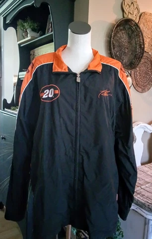 Chase Authentics Jacket Men's 2XL Tony Stewart Black Windbreaker NASCAR 2000s Cover