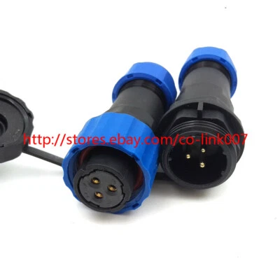 SD16 3pin Waterproof Power Cable Connector,Electrical High Voltage LED Connector - Image 1 of 4