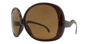 Retro Damen Jackie O Oversize riesige schwarze runde ovale glänzende Schmetterling Sonnenbrille - Bild 1 von 20