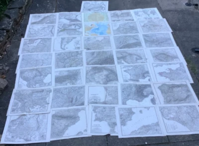 36 x 1873 Antique European Map from Stielers Hand Atlas printed in German - Image 1 of 4