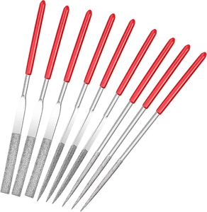 Miniature and Model Files, Includes Diamond File Set (Round, Flat and Triangular - Picture 1 of 6