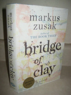 Signed 1st Edition Bridge of Clay Markus Zusak Novel The Book Thief Fiction Foto 1 de 3