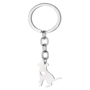 Portachiavi Art Attack in acciaio inox I Love My Pit Bull - Foto 1 di 1
