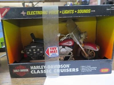1994 Harley Davidson Classic Cruiser Motorcycle Lights Sounds Buddy L Heritage - Image 1 of 4