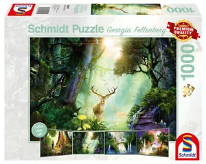 Puzzle PQ 1000 Georgia Fellenberg Jeleń w lesie G3 - Picture 1 of 1