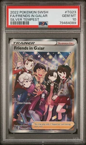 Friends in Galar TG23/TG30 Pokémon Silver Tempest Marnie PSA 10 Gema Como Nuevo - Imagen 1 de 2