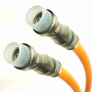 Orange RG11 Direct Burial Coax Cable Underground 3GHz with Weather Boot Fittings - Picture 1 of 1