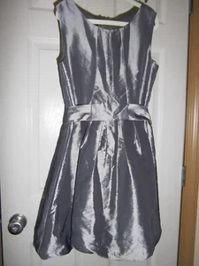 BCX Girl Gray/Silver Sleeveless Party /Special Occasion Dress Back Zipper sz 10 - Picture 1 of 8