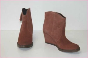 BOCAGE Bottines Boots Cuir Marron Cognac T 36.5 TBE - Imagen 1 de 5