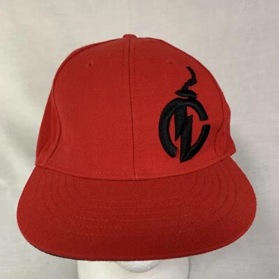 Nitro Circus snapback fitted cap hat red with black 3D embroidery acrylic wool - image 1 of 4