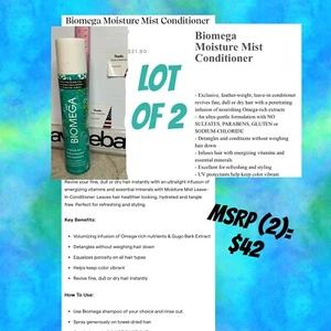 Aquage Biomega Moisture Mist X2 Leave in Conditioner Spray UV Detangles At Pool - Picture 1 of 9
