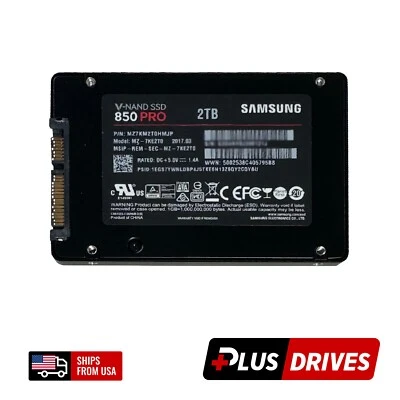 2TB SATA SSD Samsung 2.5 Enterprise Solid State Drive 850 PRO 6Gbps 100K IOPS - Image 1 of 4