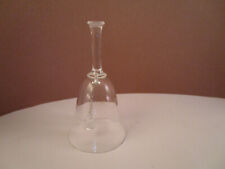 Vintage Crystal Clear Glass Plain Bell