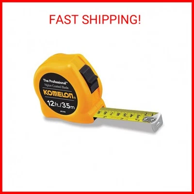 Komelon 4912IM The Professional 12-Foot Inch/Metric Scale Power Tape, Yellow - Image 1 of 2
