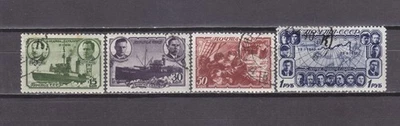 Russia 1940 Polar Drift Mi 741-744 Used - Image 1 of 2