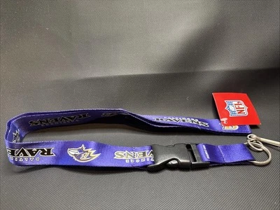 Baltimore Ravens Premium 24" Long Nylon Breakaway ID Holder/Lanyard/Keychain - Image 1 of 4