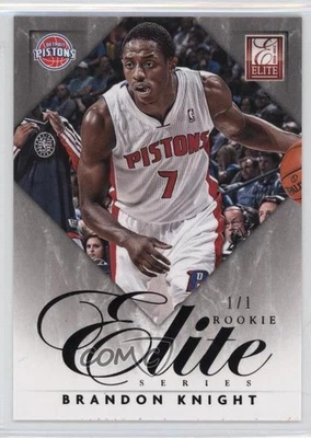 2012-13 Elite Elite Series Rookies Black 1/1 Brandon Knight #14 RC 3s6 - Image 1 of 3