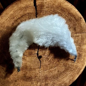 Vintage Doll White Fur Headband Hat Betsy McCall Barbie Jill Ginny Cissette - Picture 1 of 5