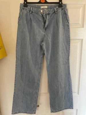 Mango Blue Denim Wide Leg Jeans. size 12 32Inch Leg - Image 1 of 4