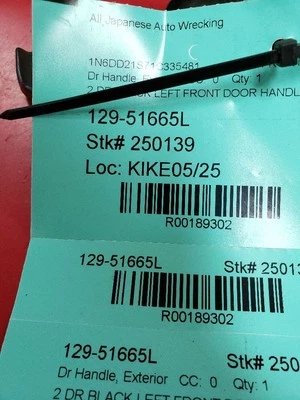 Ручка водительской двери внешняя сборка передняя дверь подходит для 00-04 FRONTIER 189302 - Изображение 1 из 4