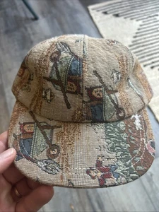 Vintage USA SnapBack Ladies Garden Cow Theme Scenes Cap Hat - Picture 1 of 13