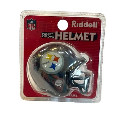 Casco cromado de 9 bolsillos Pittsburgh Steelers Super Bowl de Riddell Foto 1 de 4