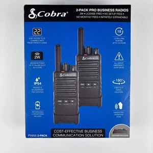 Radia biznesowe Cobra PX655 Pro 22 kanały 2-pak z ładowarką nowe zapieczętowane   - Zdjęcie 1 z 5