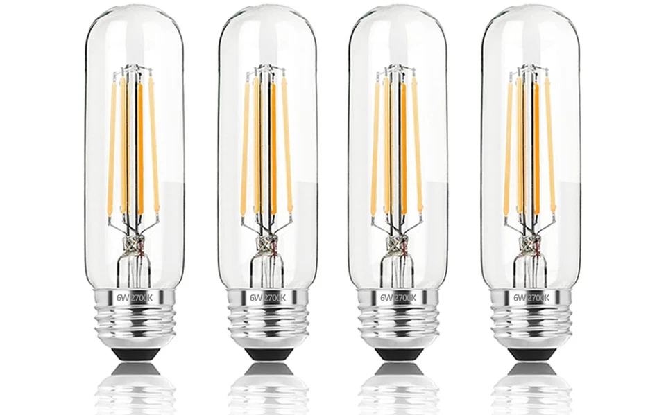 5 Inch Edison Bulb, 2700K Soft White E26 Led Bulb 6W Dimmable, 800LM T10 T9 B... - Image 1 of 4