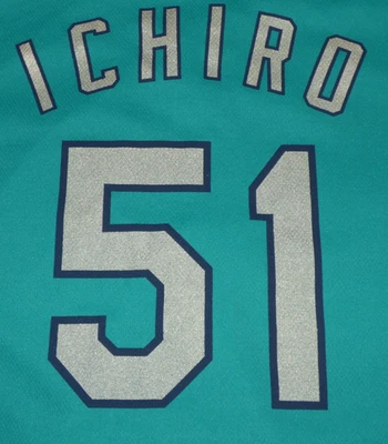 Seattle Mariners - Ichiro Replica Jersey SGA - Teal - Adult XL - Image 1 of 4