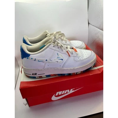 Nike Air Force 1 LV8 GS Swooshes DM7597-100 6Y Big Kids Shoes Whites Multcolor - Image 1 of 4