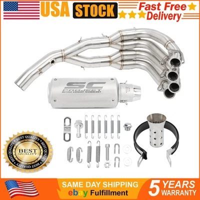 For Yamaha YZF R6 2006-2020 High Performance Full Exhaust Pipe System Kits Foto 1 de 4