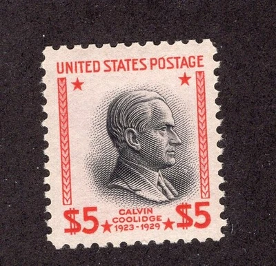 1938 $5 Prexi Issue Scott #834, Mint NH - Image 1 of 2
