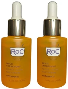 2 RoC Multi Correxion Revive + Glow Daily Serum 1oz Each New Lot Of 2 Bottles - Picture 1 of 5