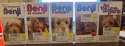 5 Benji Movie Collection (VHS 1974) Family Movies Directed By Joe Camp - Image 1 of 4