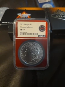 2025-P Morgan Silver Dollar MS69 - Advanced Release - Picture 1 of 3