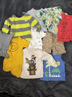 Lote de 10 camisas/pantalones cortos para niños de 18 meses de marcas mixtas Foto 1 de 4