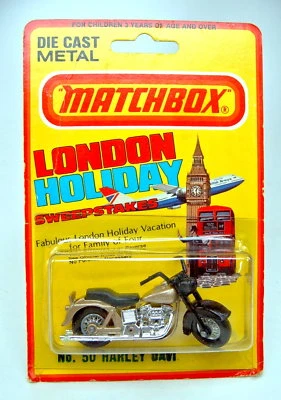 Matchbox SF Nr.50C Harley Davidson in USA Blisterpackung mit Fehldruck - Bild 1 von 3