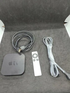 Apple TV (3rd Generation, Model A1469) with Apple Remote (Aluminum) - Picture 1 of 2