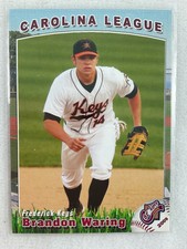 2009 GRANDSTAND Minor League Baseball Card-BRANDON WARING, Frederick Keys