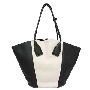 Bottega Veneta Basket Black Leather Tote Bag Authentic - Picture 1 of 13