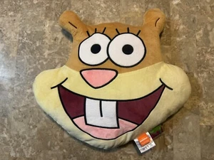 Nickelodeon Spongebob Squarepants Sandy Squirrel Stuffed Plush Face Large New - Picture 1 of 9